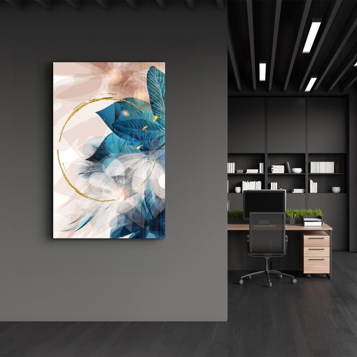 Wallity Pintura Decorativa de Vidrio Templado Multicolor 46 x 72 cm